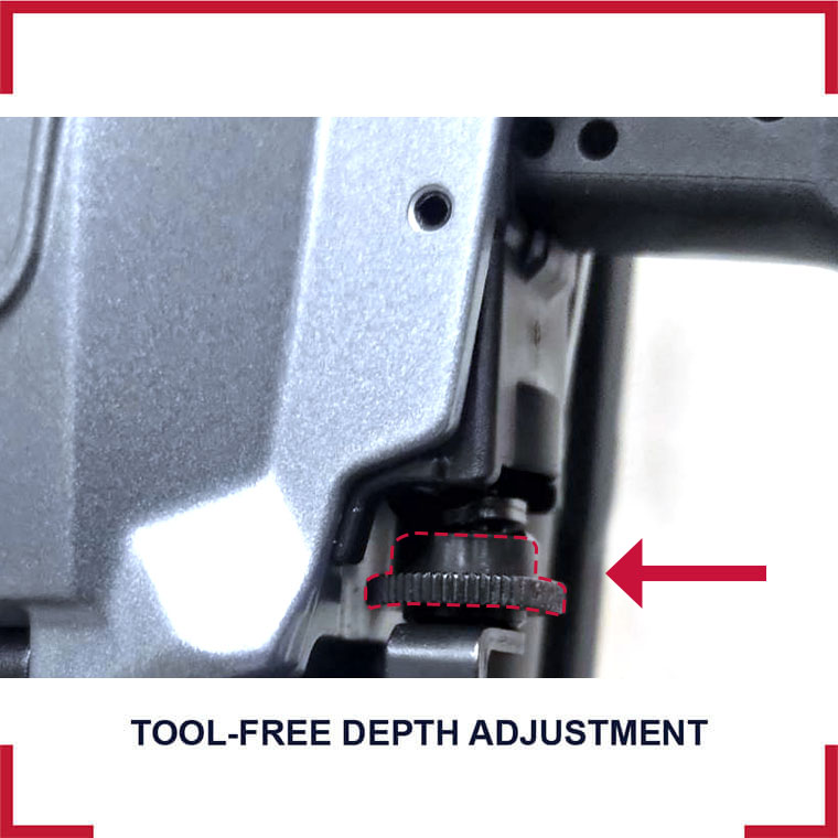 Brad Nailer with Depth Adjustment
